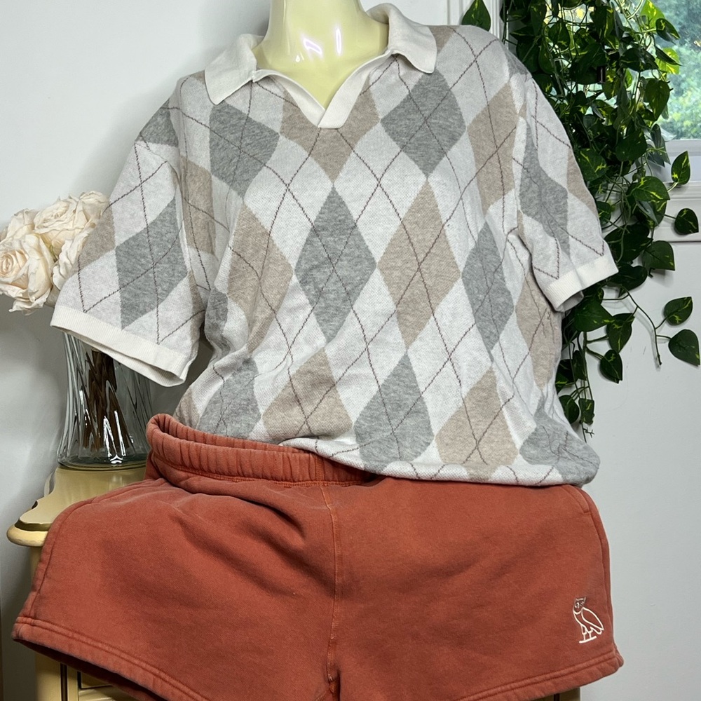 OVO Rust Sweat Shorts - Picture 3 of 8